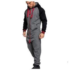 Grenouillère Homme Gris À Capuche