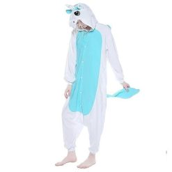 Grenouillère Licorne Blanc Et Bleu