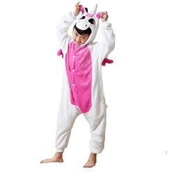 Grenouillère Licorne Blanc Et Rose Enfant