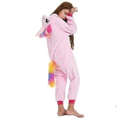 Grenouillère Licorne Rose Et Blanc Fille