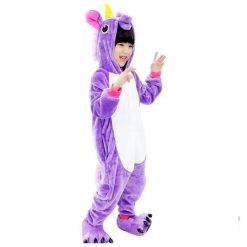 Grenouillère Licorne Violet Enfant