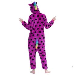 Grenouillère Licorne Violet Noir